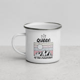 Enamel Mug QOM Cyclist Gift