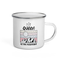 Enamel Mug QOM Cyclist Gift