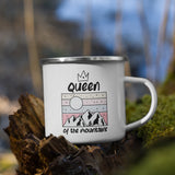 Enamel Mug QOM Cyclist Gift