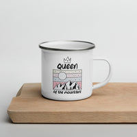 Enamel Mug QOM Cyclist Gift