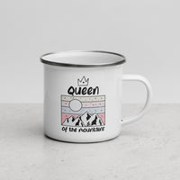 Enamel Mug QOM Cyclist Gift