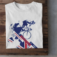 RED WHITE BLUE UK MOUNTAIN BIKE CHAMPIONS