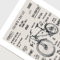 poster art print for mountain bike riders