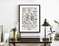 my bike life art print. Bike slogans and quotes