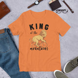 fun orange kom king of the mountain t shirt