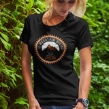 Cycling Badge Design T-Shirt For Mad Mountain Bikers