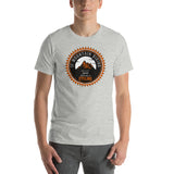 Cycling Badge Design T-Shirt For Mad Mountain Bikers