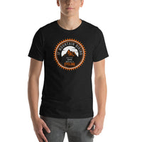 Cycling Badge Design T-Shirt For Mad Mountain Bikers