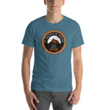 Cycling Badge Design T-Shirt For Mad Mountain Bikers