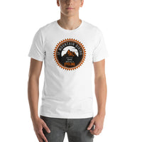 Cycling Badge Design T-Shirt For Mad Mountain Bikers